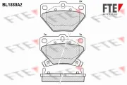 Bremsbelagsatz, Scheibenbremse Hinterachse FTE 9010465