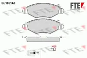 Bremsbelagsatz, Scheibenbremse Vorderachse FTE 9010476