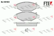 Bremsbelagsatz, Scheibenbremse FTE 9010477