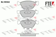 Bremsbelagsatz, Scheibenbremse Vorderachse FTE 9010480