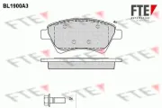 Bremsbelagsatz, Scheibenbremse Vorderachse FTE 9010488