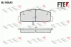 Bremsbelagsatz, Scheibenbremse Hinterachse FTE 9010494