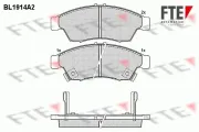 Bremsbelagsatz, Scheibenbremse Vorderachse FTE 9010504