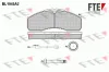 Bremsbelagsatz, Scheibenbremse Vorderachse Hinterachse FTE 9500012