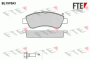 Bremsbelagsatz, Scheibenbremse Vorderachse FTE 9010554