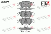 Bremsbelagsatz, Scheibenbremse Vorderachse FTE BL2030A4