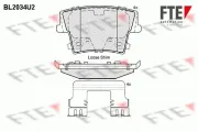 Bremsbelagsatz, Scheibenbremse FTE 9010619