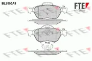 Bremsbelagsatz, Scheibenbremse Vorderachse FTE 9010639