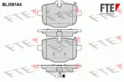 Bremsbelagsatz, Scheibenbremse Hinterachse FTE 9010665