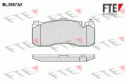 Bremsbelagsatz, Scheibenbremse Vorderachse FTE 9010671