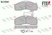 Bremsbelagsatz, Scheibenbremse Vorderachse FTE 9500069