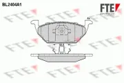 Bremsbelagsatz, Scheibenbremse Vorderachse FTE 9010722