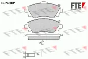 Bremsbelagsatz, Scheibenbremse Vorderachse FTE 9010730