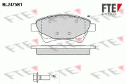 Bremsbelagsatz, Scheibenbremse Vorderachse FTE 9010756