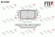 Bremsbelagsatz, Scheibenbremse Hinterachse FTE 9010772