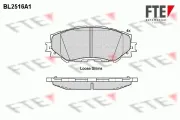 Bremsbelagsatz, Scheibenbremse Vorderachse FTE 9010774