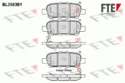 Bremsbelagsatz, Scheibenbremse Hinterachse FTE 9010834