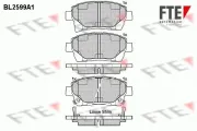 Bremsbelagsatz, Scheibenbremse Vorderachse FTE 9010851