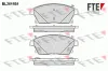 Bremsbelagsatz, Scheibenbremse Vorderachse FTE 9010859