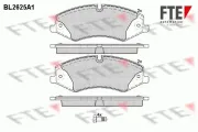Bremsbelagsatz, Scheibenbremse Vorderachse FTE 9010873