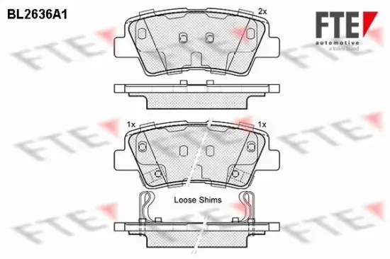 Bremsbelagsatz, Scheibenbremse FTE 9010881 Bild Bremsbelagsatz, Scheibenbremse FTE 9010881