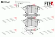 Bremsbelagsatz, Scheibenbremse FTE BL2653A1