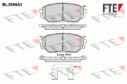 Bremsbelagsatz, Scheibenbremse Vorderachse FTE 9011069