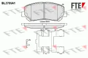 Bremsbelagsatz, Scheibenbremse Vorderachse FTE 9010931