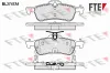 Bremsbelagsatz, Scheibenbremse Hinterachse FTE 9010958
