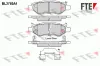Bremsbelagsatz, Scheibenbremse Hinterachse FTE 9011066