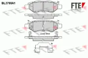 Bremsbelagsatz, Scheibenbremse Hinterachse FTE 9011066