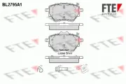 Bremsbelagsatz, Scheibenbremse Hinterachse FTE 9010988