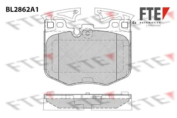 Bremsbelagsatz, Scheibenbremse FTE 9011102