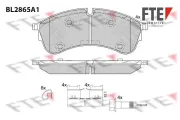 Bremsbelagsatz, Scheibenbremse Vorderachse FTE 9011105