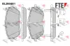 Bremsbelagsatz, Scheibenbremse Vorderachse FTE 9011108