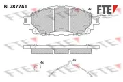 Bremsbelagsatz, Scheibenbremse Vorderachse FTE 9011117