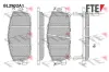 Bremsbelagsatz, Scheibenbremse Vorderachse FTE 9011144
