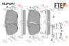 Bremsbelagsatz, Scheibenbremse Hinterachse FTE 9011145