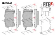Bremsbelagsatz, Scheibenbremse Hinterachse FTE 9011148