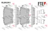 Bremsbelagsatz, Scheibenbremse Hinterachse FTE 9011166
