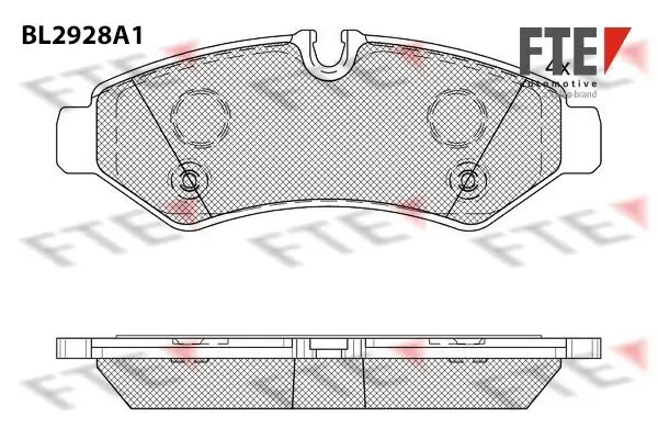 Bremsbelagsatz, Scheibenbremse FTE 9011172