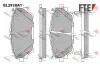 Bremsbelagsatz, Scheibenbremse Vorderachse FTE 9011182