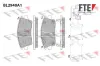 Bremsbelagsatz, Scheibenbremse Vorderachse FTE 9011184
