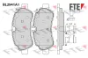 Bremsbelagsatz, Scheibenbremse Hinterachse FTE 9011185