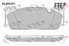 Bremsbelagsatz, Scheibenbremse Vorderachse FTE 9011186