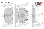 Bremsbelagsatz, Scheibenbremse Vorderachse FTE 9011211