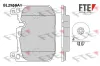 Bremsbelagsatz, Scheibenbremse Vorderachse FTE 9011212