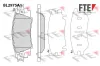 Bremsbelagsatz, Scheibenbremse Hinterachse FTE 9011221