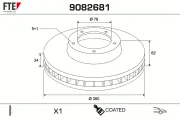 Bremsscheibe Vorderachse FTE 9082681