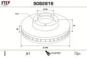 Bremsscheibe Vorderachse FTE 9082816